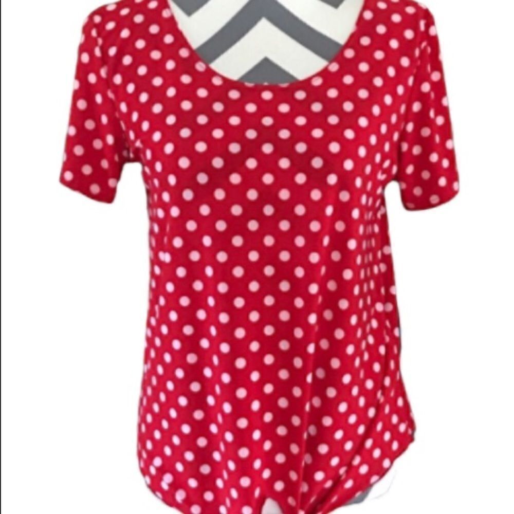 Star Vixen MEDIUM Red & White Polka Dot Top